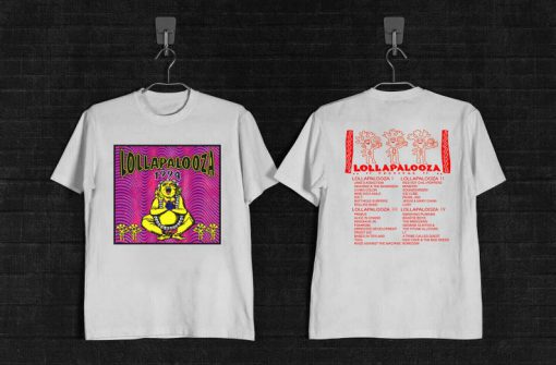 Vintage 1994 Lollapalooza 4 year lineup tour T Shirt two side