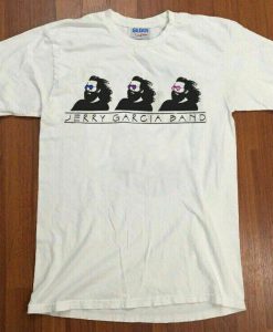 Vintage Rare 1991 Jerry Garcia Band Triple Logo white T Shirt