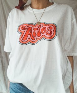 70s Inspired Astrology Tee - Retro Inspired Aries Graphic T-Shirt