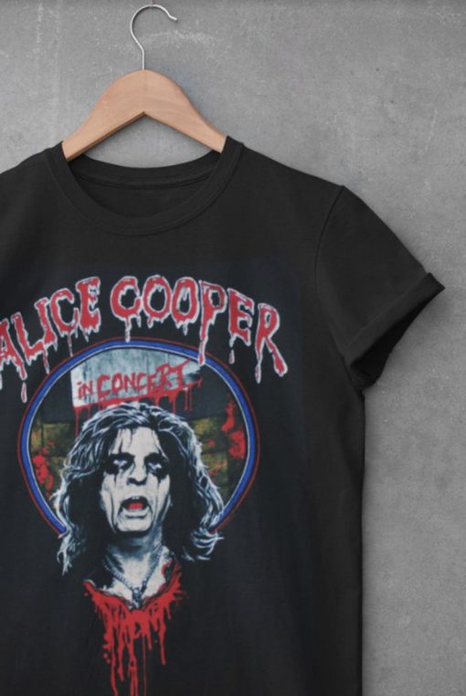 Alice Cooper Heads Will Roll 2016 Tour V.I.P. Black T Shirt