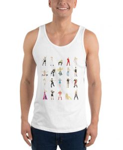 Britney Spears Illustrated Unisex Tank Top Fun Pop Art