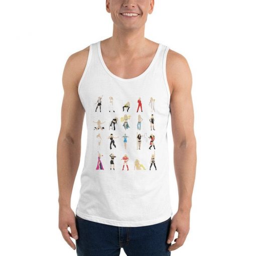 Britney Spears Illustrated Unisex Tank Top Fun Pop Art