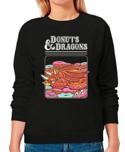 Donuts and Dragons Funny DnD Sweatshirt