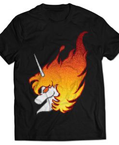 Flaming Unicorn T-shirt