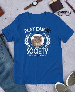 Flat Ear Society Funny Cat Unisex T-Shirt