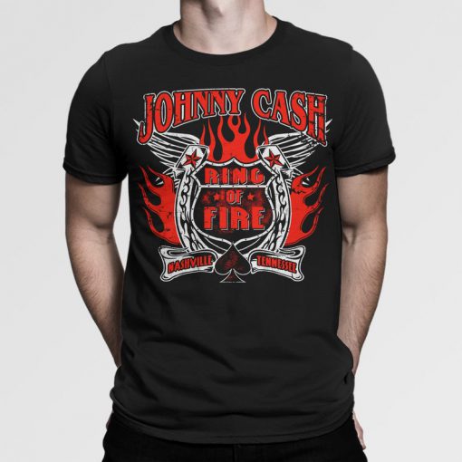 Johnny Cash Ring of Fire Vintage T-Shirt