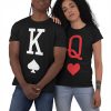 KING QUEEN CARDS Valentines Day T-Shirt Cute Matching T-Shirts