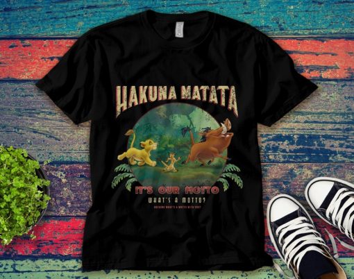 Lion King Hakuna Matata Motto Simba Timon Pumbaa Unisex T-Shirt