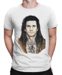 Mel Gibson Braveheart Original Art T-Shirt
