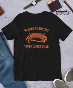 No Gods No Masters There is Only Crab Funny Unisex T-Shirt