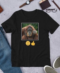 Orangutan Thumbs Up Emoji Funny Unisex T-Shirt