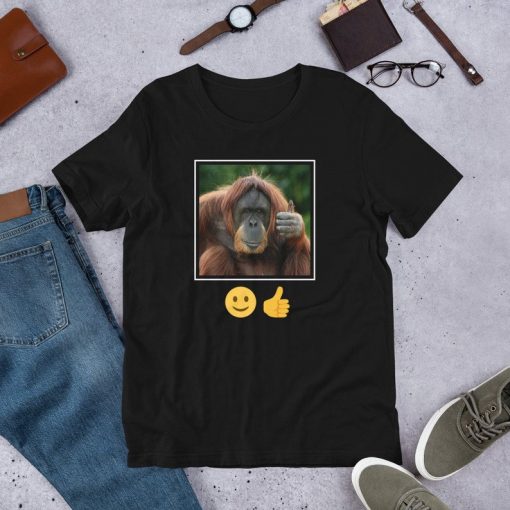 Orangutan Thumbs Up Emoji Funny Unisex T-Shirt