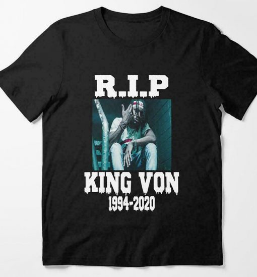 Rapper King Von T-shirt King Von - Welcome To O'Block T-Shirt