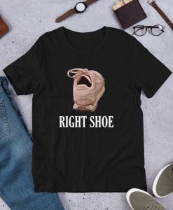 Right Pink Shoe with Mouth Funny Unisex T-Shirt