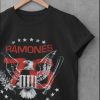 The Ramones Tour 1976 Mens Black T Shirt