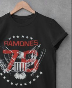 The Ramones Tour 1976 Mens Black T Shirt