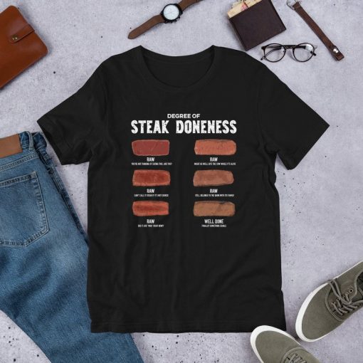 Well-Done Funny Steak Doneness Raw T-Shirt