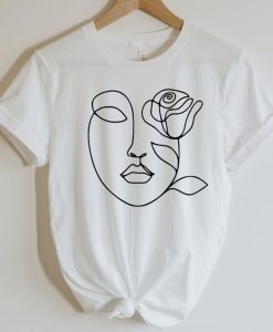 Abstract face tshirt