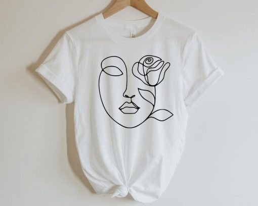 Abstract face tshirt