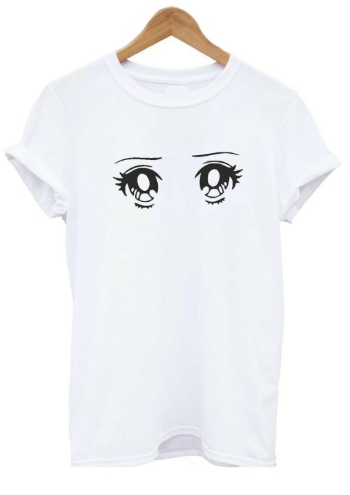 Anime Eyes T-shirt,Japanese Manga Top