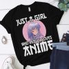 Anime Girl Merch Otaku Gift Just A Girl Who Loves Anime T-Shirt