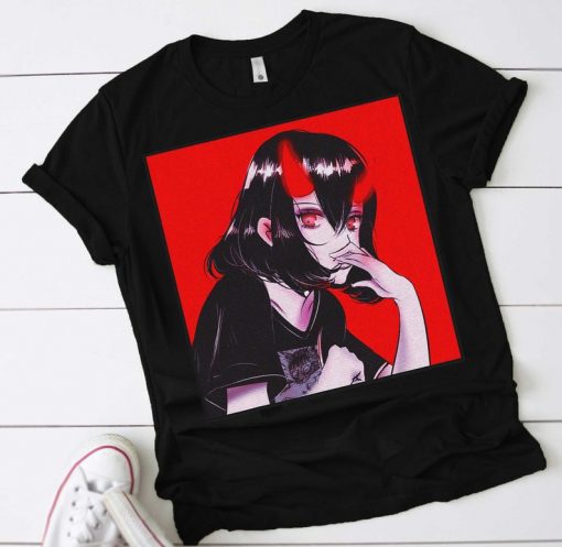 Anime Gothic Demon Girl Waifu T-Shirt