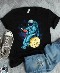 Astronaut Reading, Outer Space Shirt