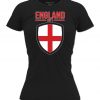 Big England Football Shirt Women Engalnd's Flag Badge Womens T Shirt 2020 European 2021