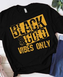 Black Gold Game Day Group Shirt for High School Football T-Shirt