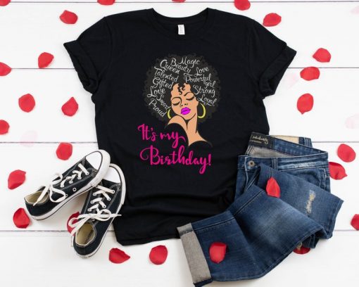 Black Woman Birthday Shirt - Birthday QueenTshirt