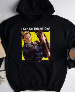 Captain America Shirt, I Can Do This All Day Hoodie