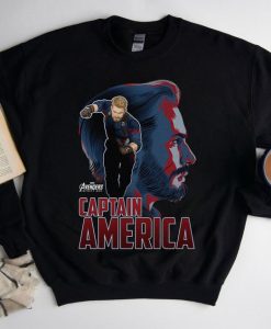 Captain America Sweatshirt Infinity War, Avengers Superhero Shirt