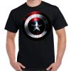 Captain America Weathered Shield Adult T-shirt