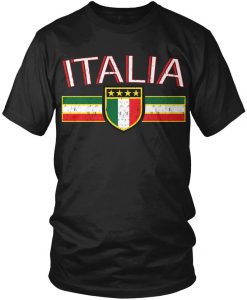 Distressed Italia Country Flag Men's T-Shirt