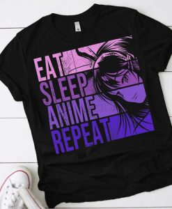 Eat Sleep Anime Repeat T-Shirt