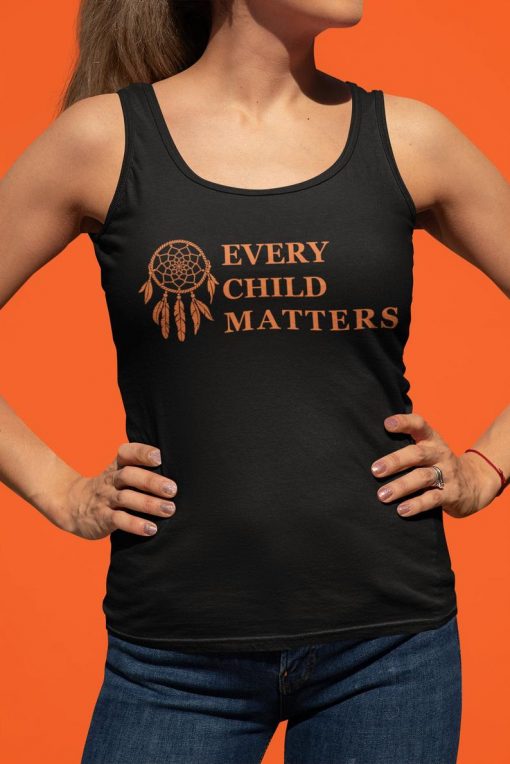 Every Child Matters Tank Top, Orange Shirt Day Tank , Words Of Equality, Promote Peace, Kindness And Equality, Native American Tank Top