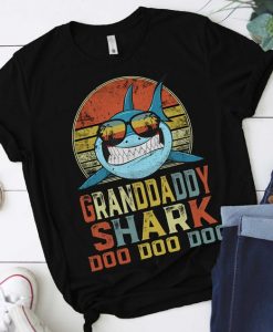 Granddaddy Shark Doo Doo Doo Shirt Matching Family Shark T-Shirt