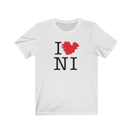 I Love Northern Ireland T-Shirt. Irish Gift. Belfast. I Heart NI