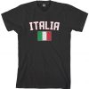 Italia Flag Men's T-shirt Italy National Team European Football Italian Soccer Mediterranean Rome Republic