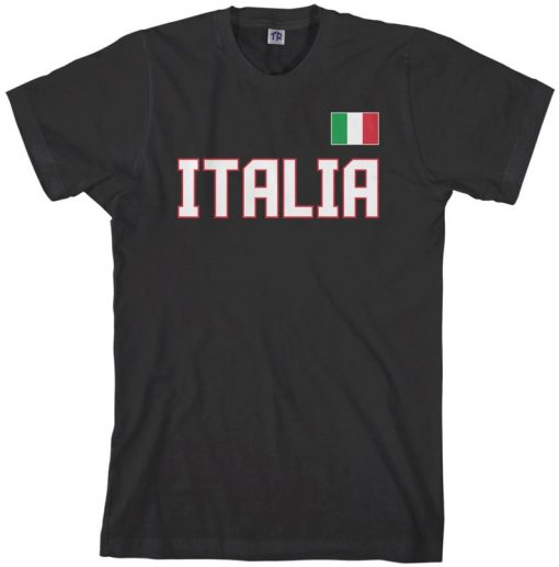 Italy Flag European Football Italian Soccer Mediterranean Rome Republic Tshirt