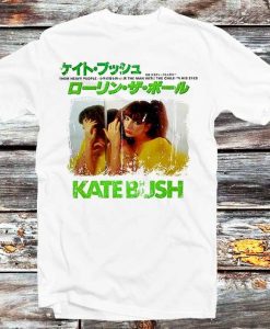 Kate Bush Them Heavy People Japan T shirt The Man With The Chield In His Eyes Retro Cover Poster 80s Vintage Top Tee