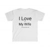 Men's Disc Golf T-tshirt - I love my wife