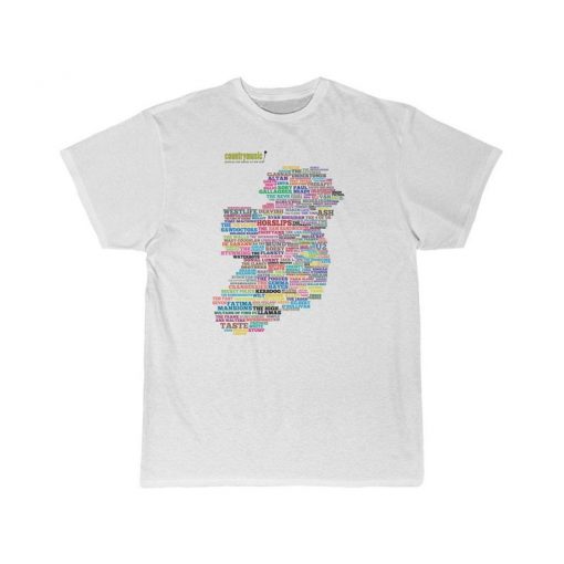 Music Word Map of Ireland T-Shirt