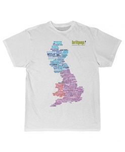 Musical Map of Britain T-Shirt