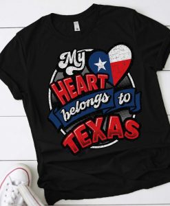 My Heart Belong To Texas Shirt