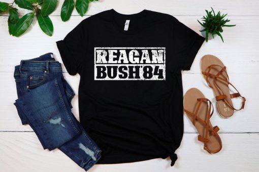 Reagan Bush 84, Patriotic T Shirt