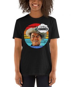 Ronald Reagan President i smell commies american tshirt