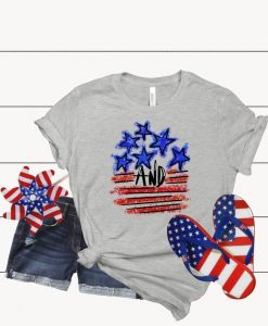 Stars and Stripes Shirt, Retro American Flag, 4th of July Shirts, Stars Peace and Stripes Retro, American Flag Shirt