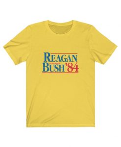 Vintage Style Reagan Bush 84 Retro Tee Shirt