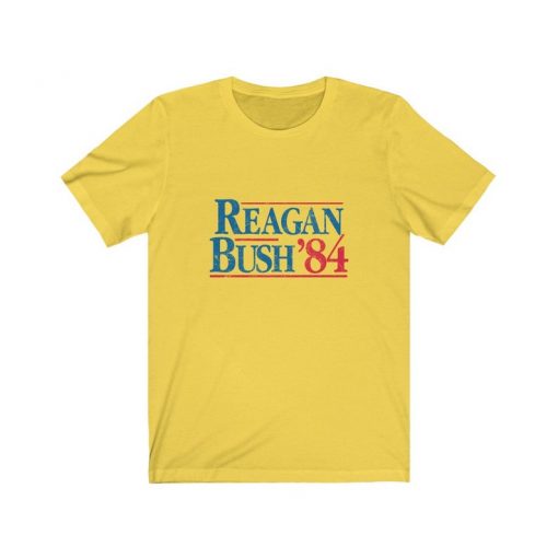 Vintage Style Reagan Bush 84 Retro Tee Shirt